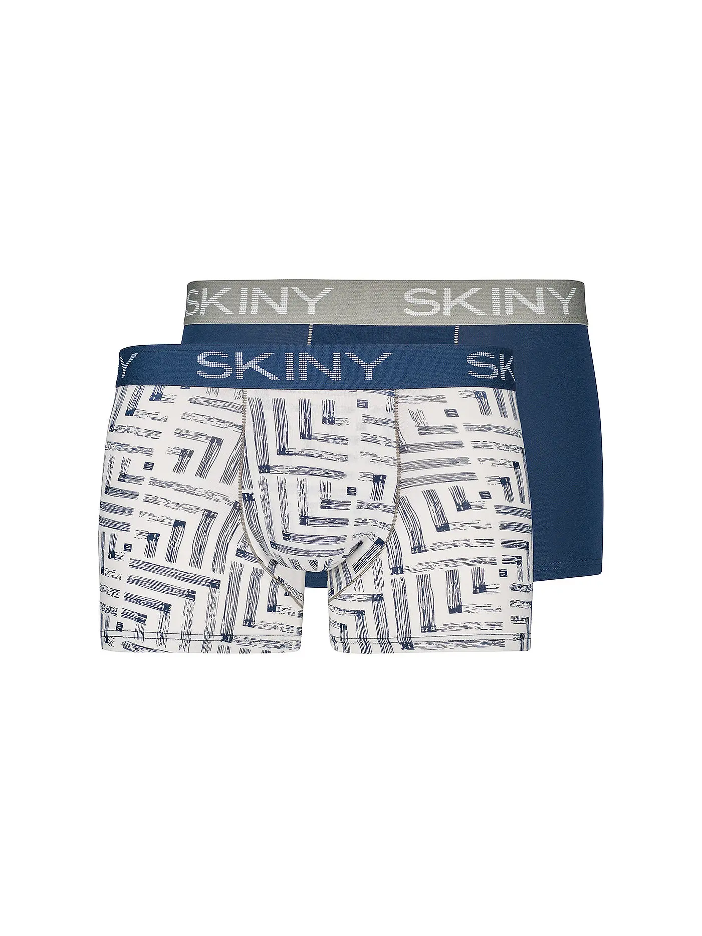 SKINY | Pants 2er Pkg. ivory spots selection | grau